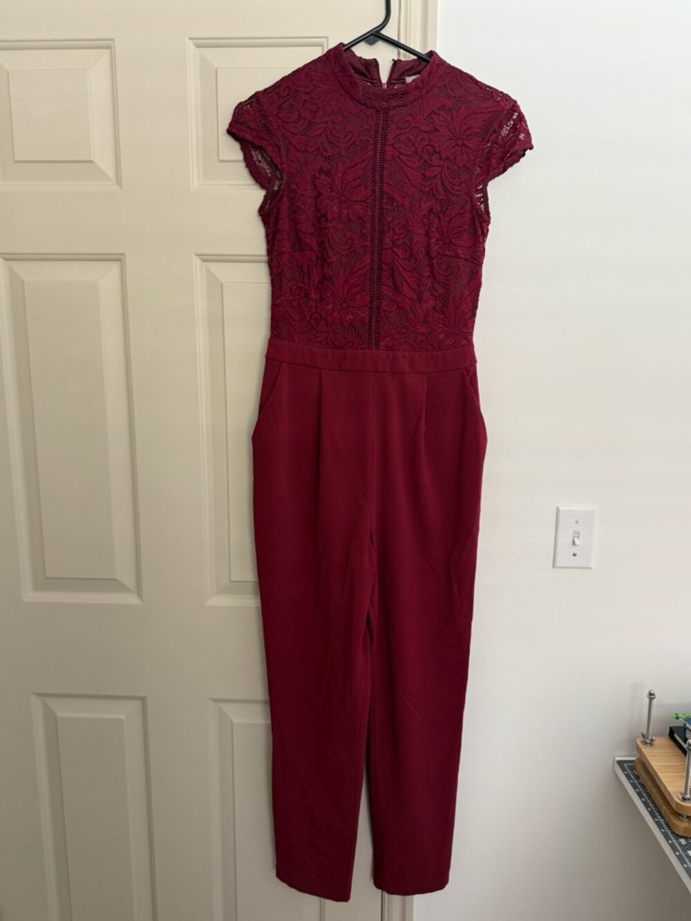Formal lace top jumpsuit